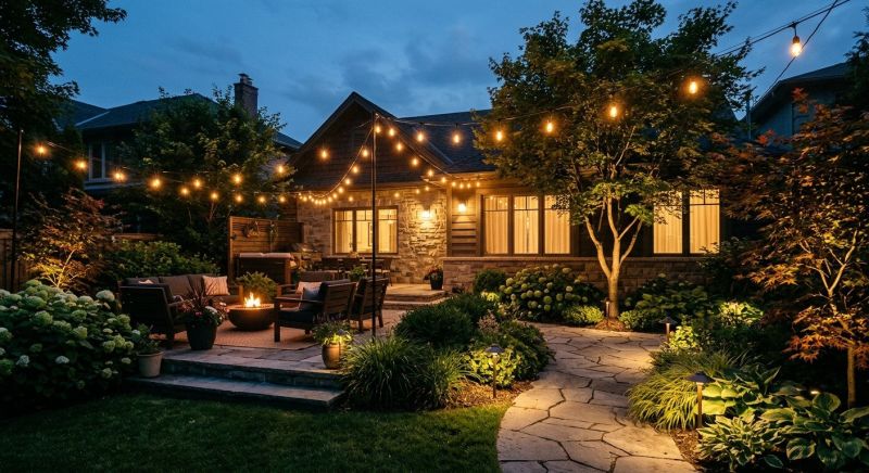 Courtyard Light Installation in Provo, UT