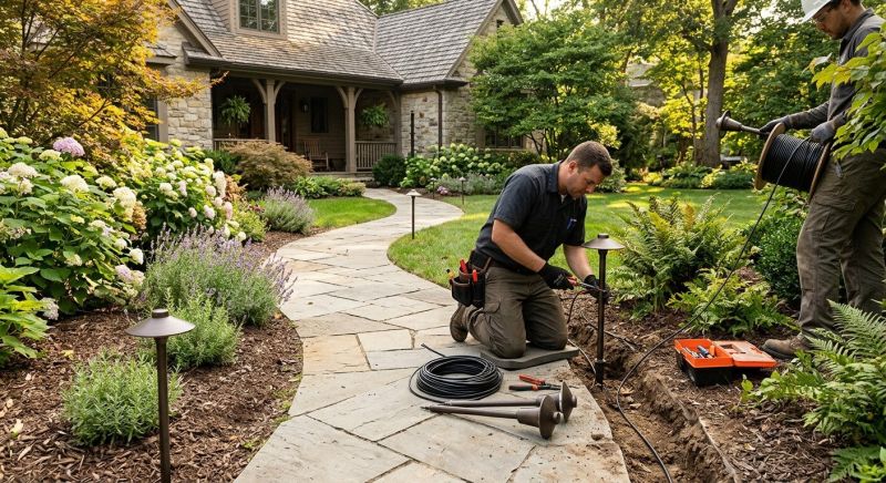 Garden Lighting Installation in Provo, UT